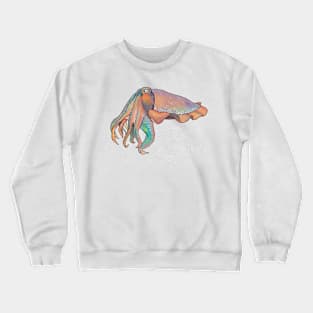 Cuttlefish Doodle-dark background Crewneck Sweatshirt